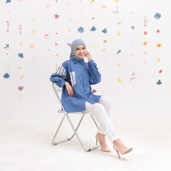 Blouse Casual Wanita Oversize || Abelia SB-026 - Gambar 6