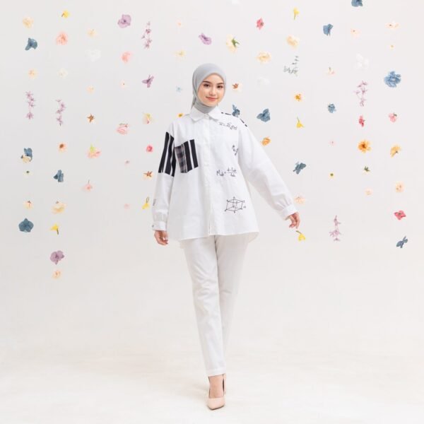 Blouse Casual Wanita Oversize || Abelia SB-026 - Gambar 3