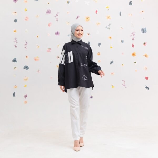 Blouse Casual Wanita Oversize || Abelia SB-026 - Gambar 2