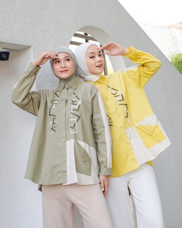 Blouse Casual Wanita Oversize || Ivy SB-025 - Gambar 2