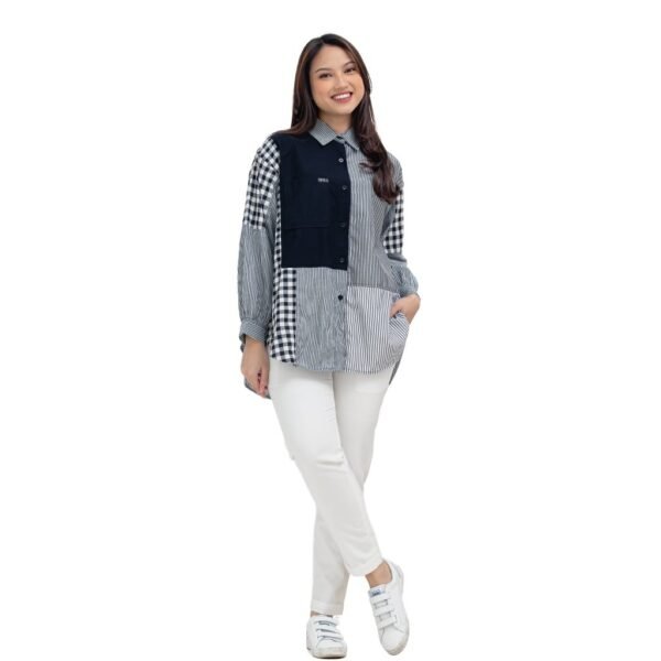 Blouse Casual Wanita Oversize || Cliantha SB-011 - Gambar 9