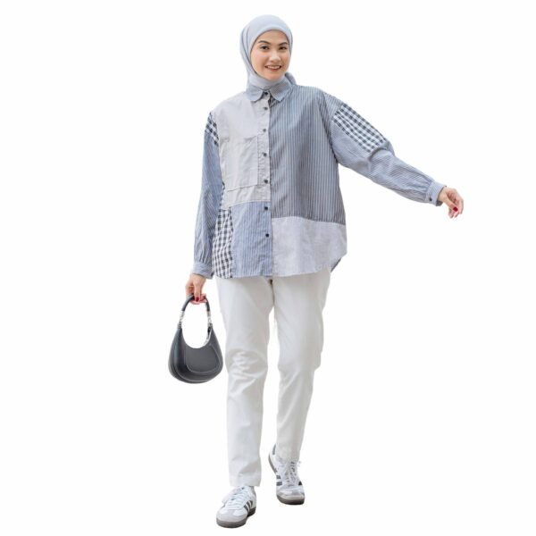 Blouse Casual Wanita Oversize || Cliantha SB-011 - Gambar 7