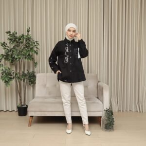 Blouse Casual Wanita Oversize || New Hazel SB-022